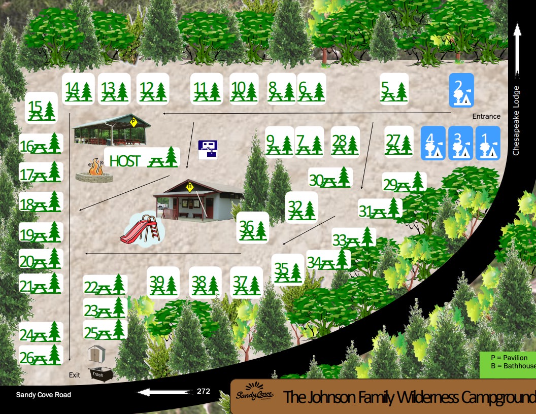 Wilderness Campground Map
